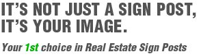 It's not just a sign post, it's your image.